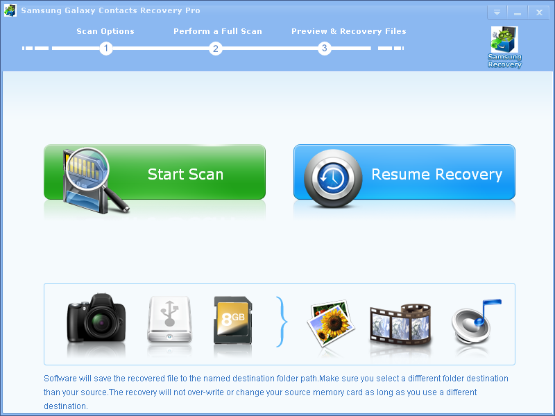 Windows 7 Samsung Galaxy Contacts Recovery Pro 2.6.6 full