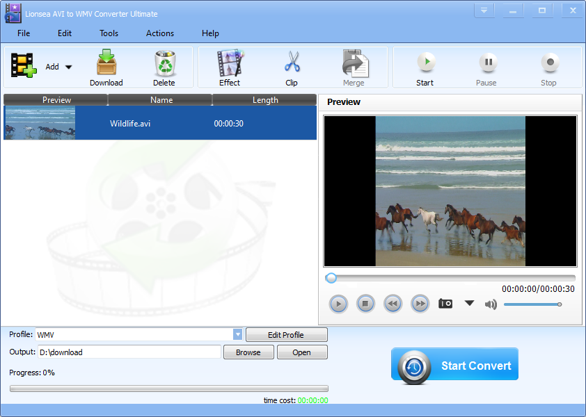 Windows 8 Lionsea AVI To WMV Converter Ultimate full