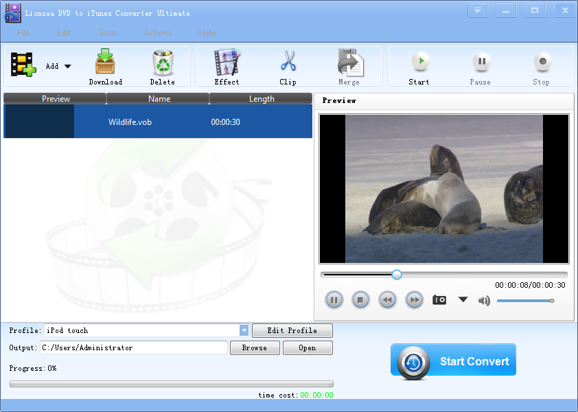 Lionsea DVD To ITunes Converter Ultimate 4.6.2 full
