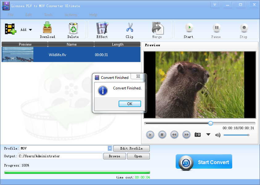 http://www.lionsea.com/download/video/Lionsea_FLV_To_MOV_Converter_Ultimate_Setup.exe