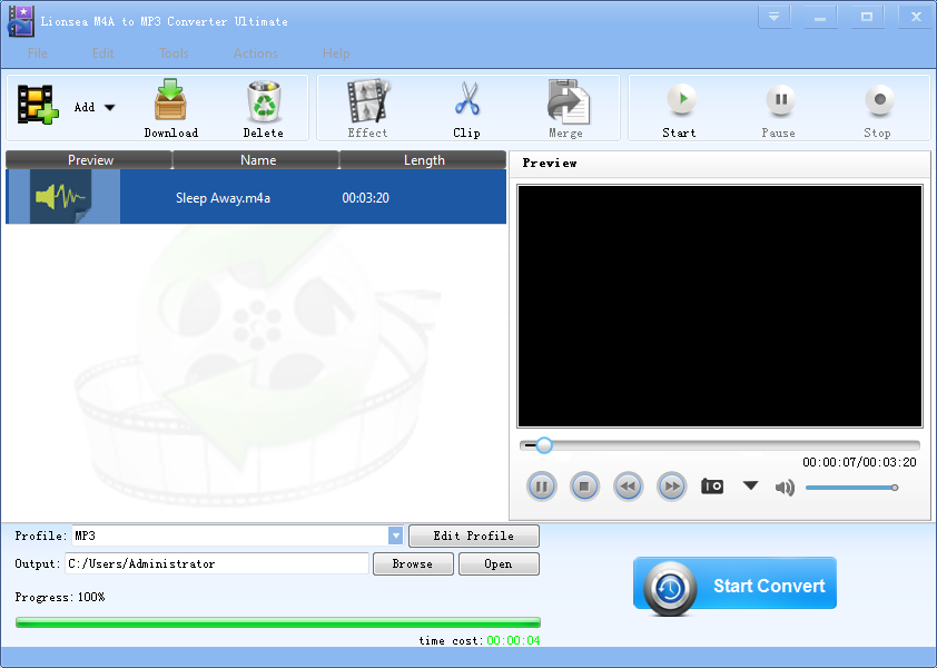 Lionsea M4A To MP3 Converter Ultimate 4.7.2 full