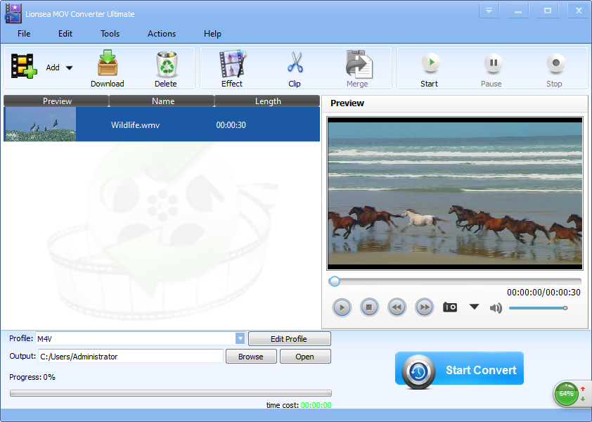 Windows 7 Lionsea MOV Converter Ultimate 4.3.9 full