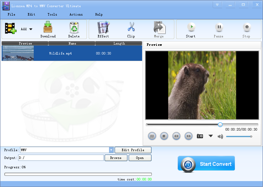 Windows 8 Lionsea MP4 To WMV Converter Ultimate full