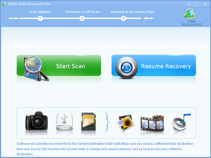 Click to view Photo Data Recovery Pro 2.8.8 screenshot